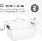 Superio Clear Storage Boxes - Image 2