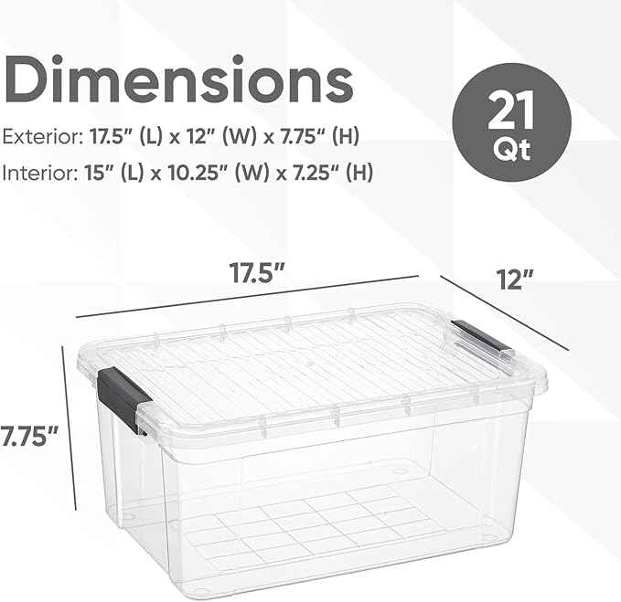 Superio Clear Storage Boxes - Image 2