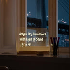 Light Up Clear Dry Drase Board 13 x 9 inch - Image 7