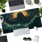 Octopus Anime Desk Pad Ocean Large Mouse Pad Gaming, Extended Kanagawa Desk Mat - Image 2
