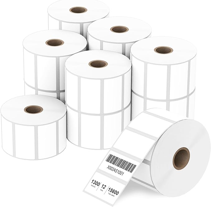 2" x 1" Direct Thermal Label, Paper by Anylabel