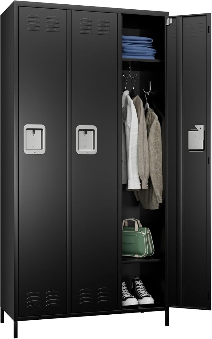 SUPEER 3 Doors Metal Lockers for Employees by SUPEER