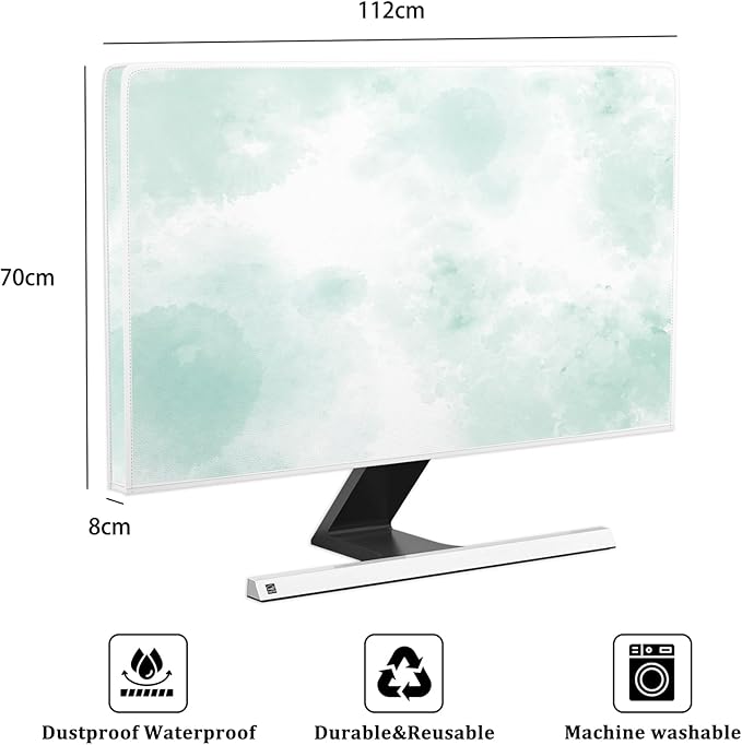 Baocicco Abstract Watercolor Waterproof TV Display Screen Cover 45, 48 Inch - Image 2