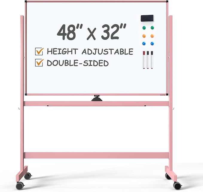 TSJ OFFICE Large Rolling Whiteboard by TSJOFFICE
