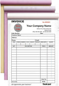 Custom Invoice Book in 3-Part /2-Part Receipt Book by Wasetell