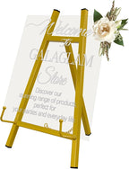 GALAGLAM Table Top Easels for Display, Metal Small Easel Stand for Display by GALAGLAM-PedestalStand