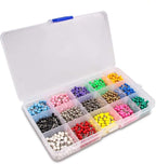 Yalis Push Pins Marking Map Tacks 1/8-Inch Plastic Beads Head, 15 Assorted by Yalis