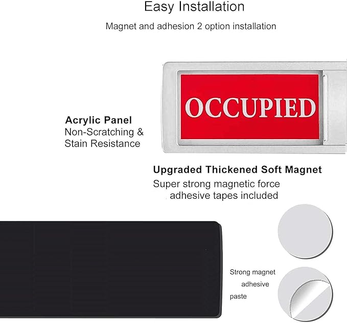 Privacy Sign, Premium Vacant Occupied Sign - Image 3