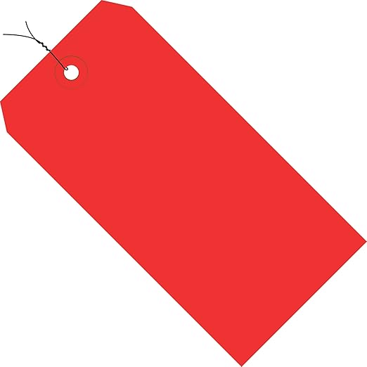 Aviditi Wired Shipping Tags, 4 3/4" x 2 3/8", 13 Pt, by Aviditi