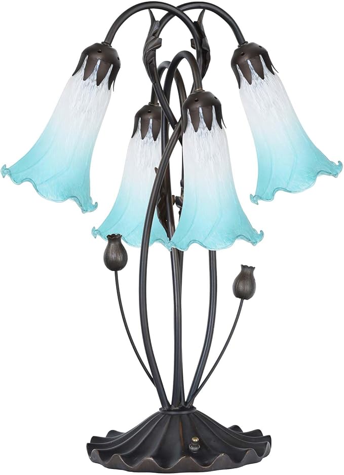 Bieye LS08 Lily Flower Blown Glass Lampshade - Image 6