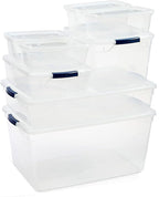 Rubbermaid Cleverstore Clear Dorm Variety 16-Pack, Made in USA, Stackable Large - Image 8