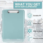 Sooez Clip Boards 8.5x11 with Storage, High Capacity Storage Clipboard - Image 4