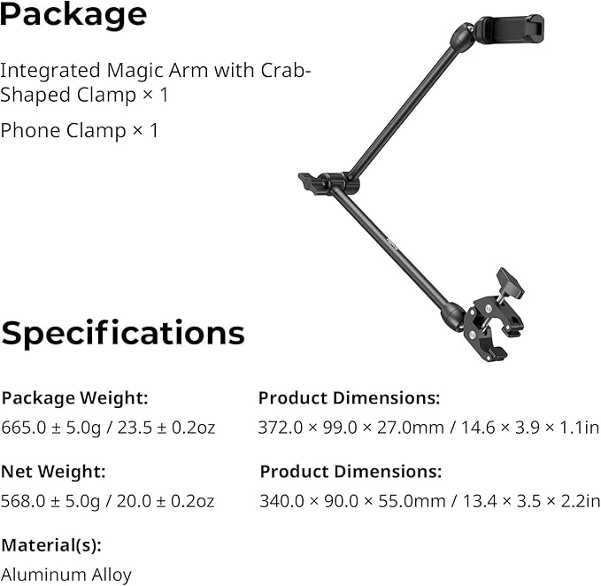 SMALLRIG Desktop Magic Arm Support - Image 8