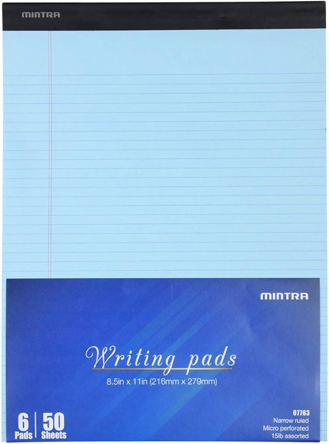 Mintra Office Legal Pads, 8.5in x 11in, Narrow Ruled)) - Image 2
