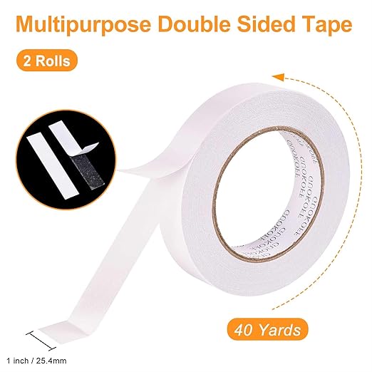 GUOKOFF Double Sided Tape 1 Inch x 40 Yards - Image 2