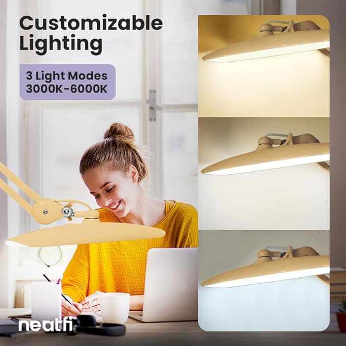Neatfi XL 2, 200 Lumens LED Task Lamp, 4 Level Brightness, 3 Light Modes - Image 6