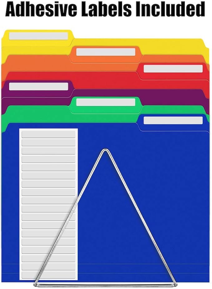 Sooez 18 Pack Plastic File Folders Colored - Image 3