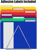 Sooez 18 Pack Plastic File Folders Colored - Image 3