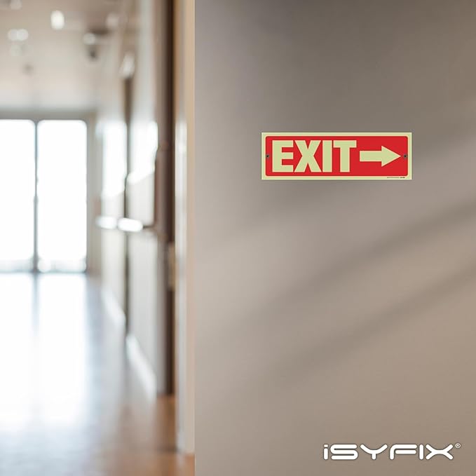 iSYFIX Exit Signs with Directional Right Arrow - Image 5