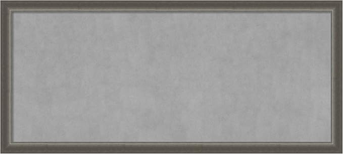 Amanti Art Silver Framed Magnetic Board 23x51 Oversize Vision Board by AmantiArt