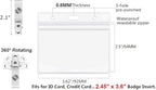 100 Pack Horizontal ID Badge Holder - Image 3