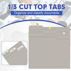 File Folder, HERKKA 30 Pack 1/3 Cut Tab File Folders, File Folders Great - Image 3