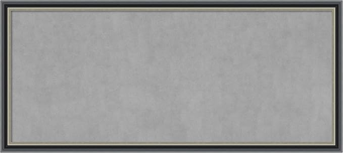 Amanti Art Black Framed Magnetic Board 23x51 Oversize Vision Board by AmantiArt
