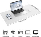 AFIING Dual-Sided Desk Pad, Natural Cork & PU Leather, Desk Mat Protector - Image 2