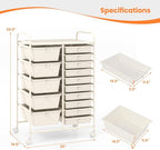 GLACER 15 Drawers Rolling Cart, Storage Cart - Image 3