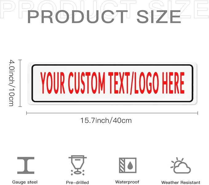 Custom Sign Personalized Custom Metal Sign, Customize - Image 6