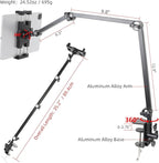 ZUZUXI Tablet Stand Holder for Desk and Bed, Adjustable Aluminum Foldable Arm - Image 4