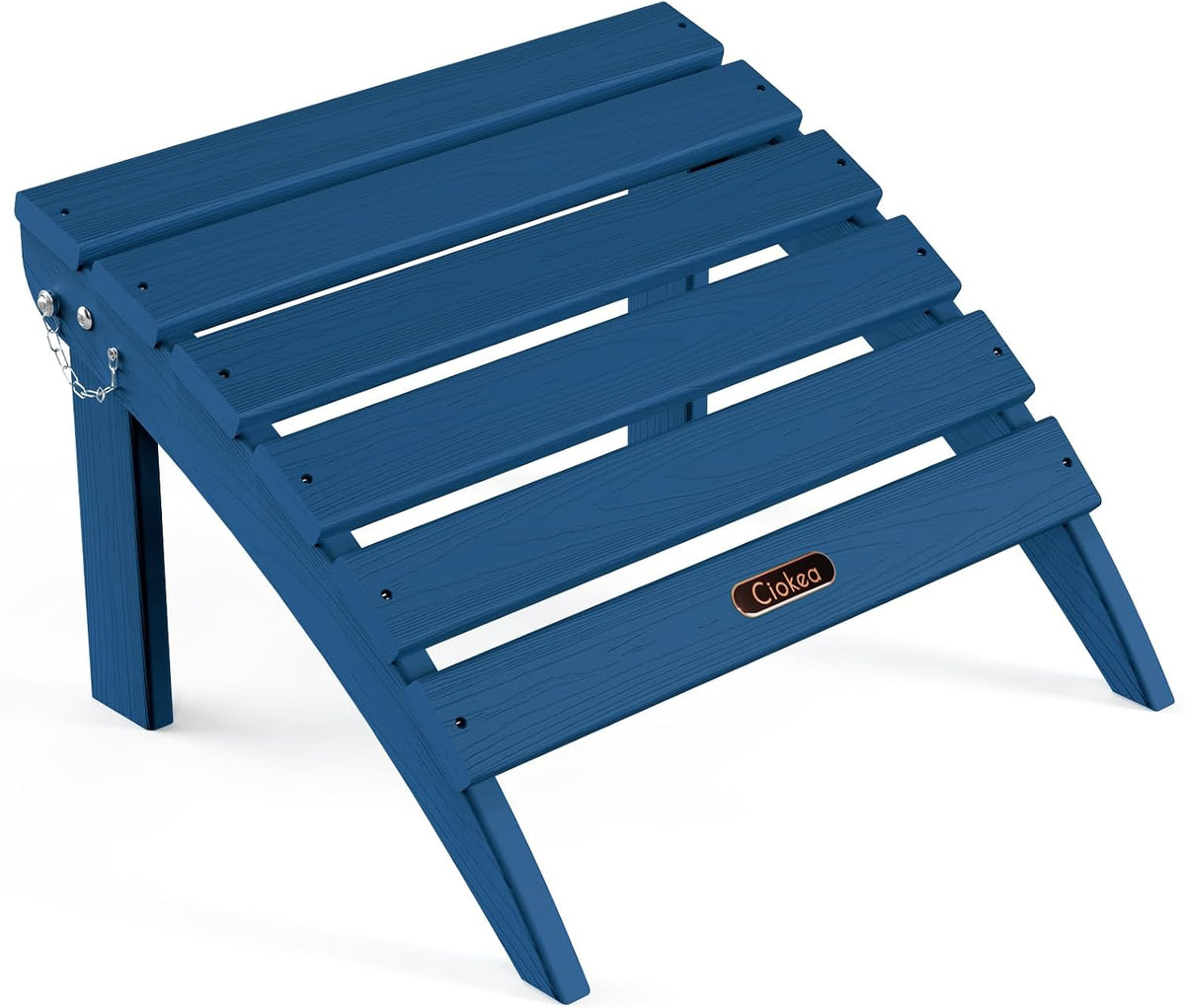 Ciokea Folding Outdoor Footstool for Adirondack Chair,Navy Blue