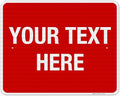 Personalized Custom Red Background Customize by SigoSigns
