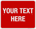 Personalized Custom Red Background Customize by SigoSigns