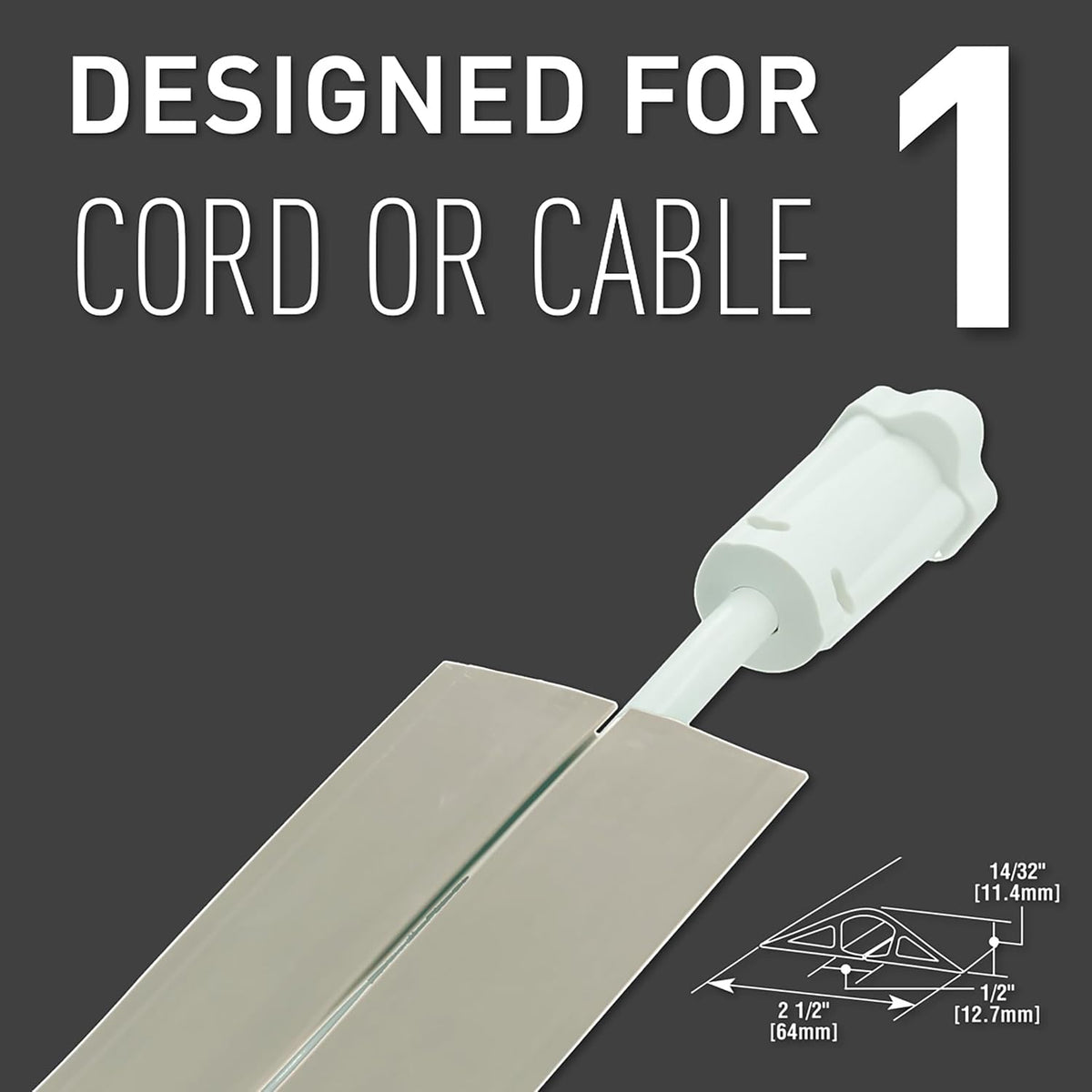 C2G Wiremold Floor Cord Management Kit, Corduct, Cord Protector, Wire Organiz...