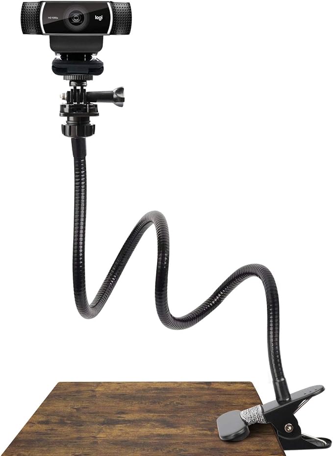 Pipishell 25 Inch Webcam Stand, Flexible Desk Mount Clamp Gooseneck Stand by Pipishell