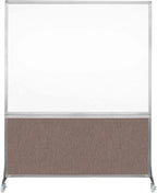 DivideWrite Mobile Whiteboard | Double Sided Dry Erase Board | Portable Office by VERSARE