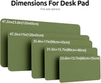 YSAGi Leather Desk Pad Protector, Office Desk Mat, Large Mouse Pad, Non-Slip PU - Image 4