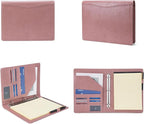 Geslun Vegan Leather 3 Ring Binder, 8.5 x 11 Letter Size Folio - Image 5