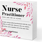 Nurse Practitioner Gifts for Women, Nurse Gifts Wood Box Sign, Appreciation by Unknown