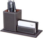KINGFOM PU Leather Desk Organizer and Accessories, Pencil Holder - Image 2