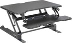Mount-It! Height Adjustable Standing Desk Converter, Compact 30” Wide Tabletop - Image 8