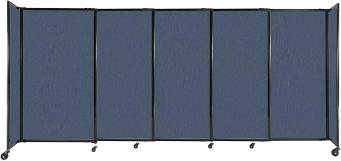 Versare Straightwall Sliding Portable Wall Partition | Freestanding Office by VERSARE