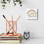 Office Wooden Block Sign Everything Is Mess 5x5x1 INCH Sign, Dark Humor Decor - Image 6