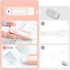 M&G 4 Pack Pencil Erasers Sliding Retractable Eraser, Soft Cute Erasers Push - Image 4
