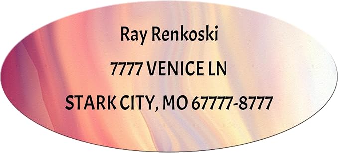 Made in USA Custom Return Address Stickers Labels Customized Mailing Label by HOOKAH+SUN