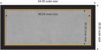 Amanti Art Black Framed Magnetic Board 26x54 Oversize Vision Board - Image 2