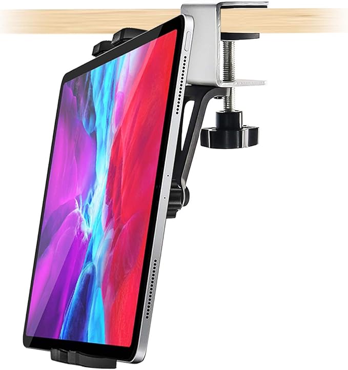 woleyi Kitchen Cabinet Tablet Mount, Easy-Install Under Cabinet Tablet Holder by WOLEYI