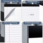 Nichela Legal Pads 4x6 with 18-Line College Ruled Small Legal Pads 6 Packs of - Image 3