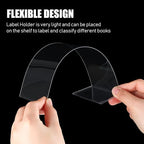 Containlol 15 Pieces Moveable Shelf Label Holders Clear Shelves Tags Moveable - Image 6